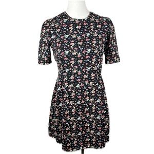 Valencia & Vine Amanda Ditsy Floral Fit & Flare Dress Sz M Grunge Skater 90s